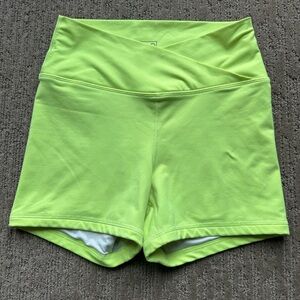 Fleo Neon Green Athletic Shorts